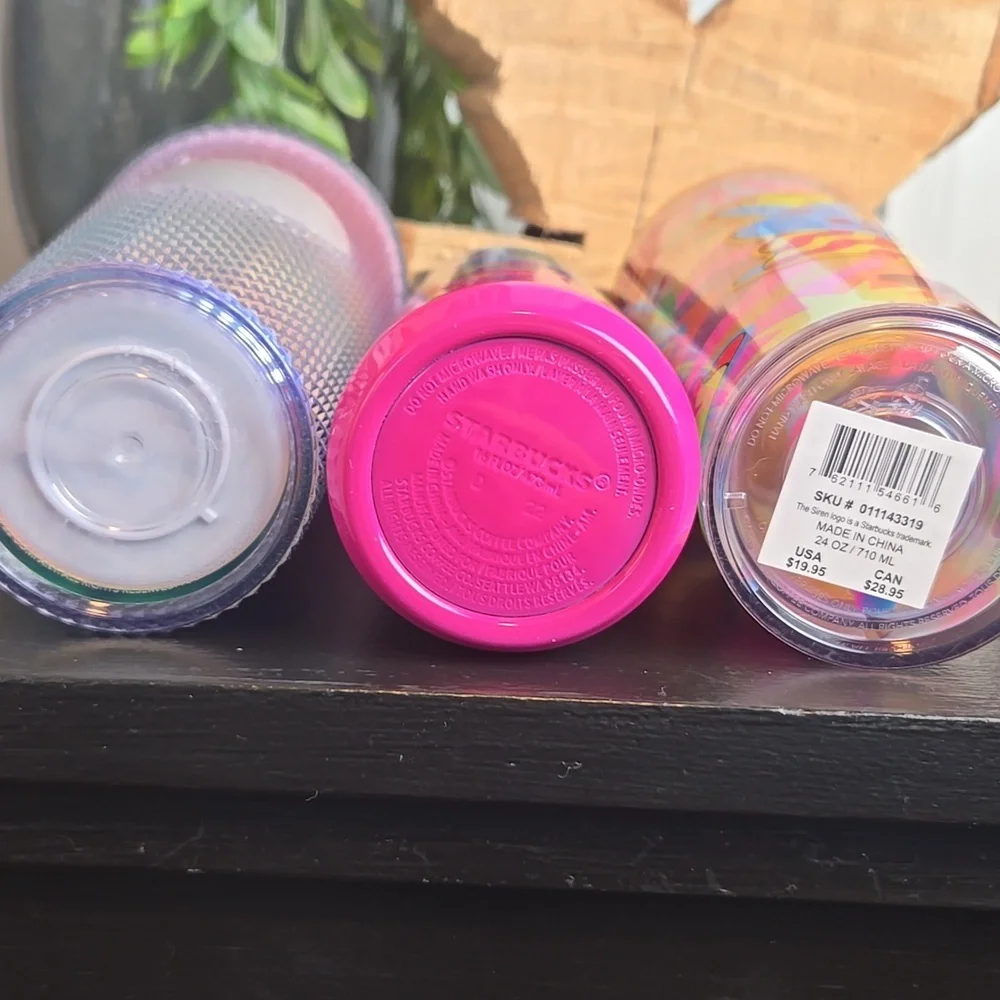 Starbucks Tumbler LOT-Tim Singleton 2023 Collection Item &2020 Rainbow Studded - Picture 16 of 17